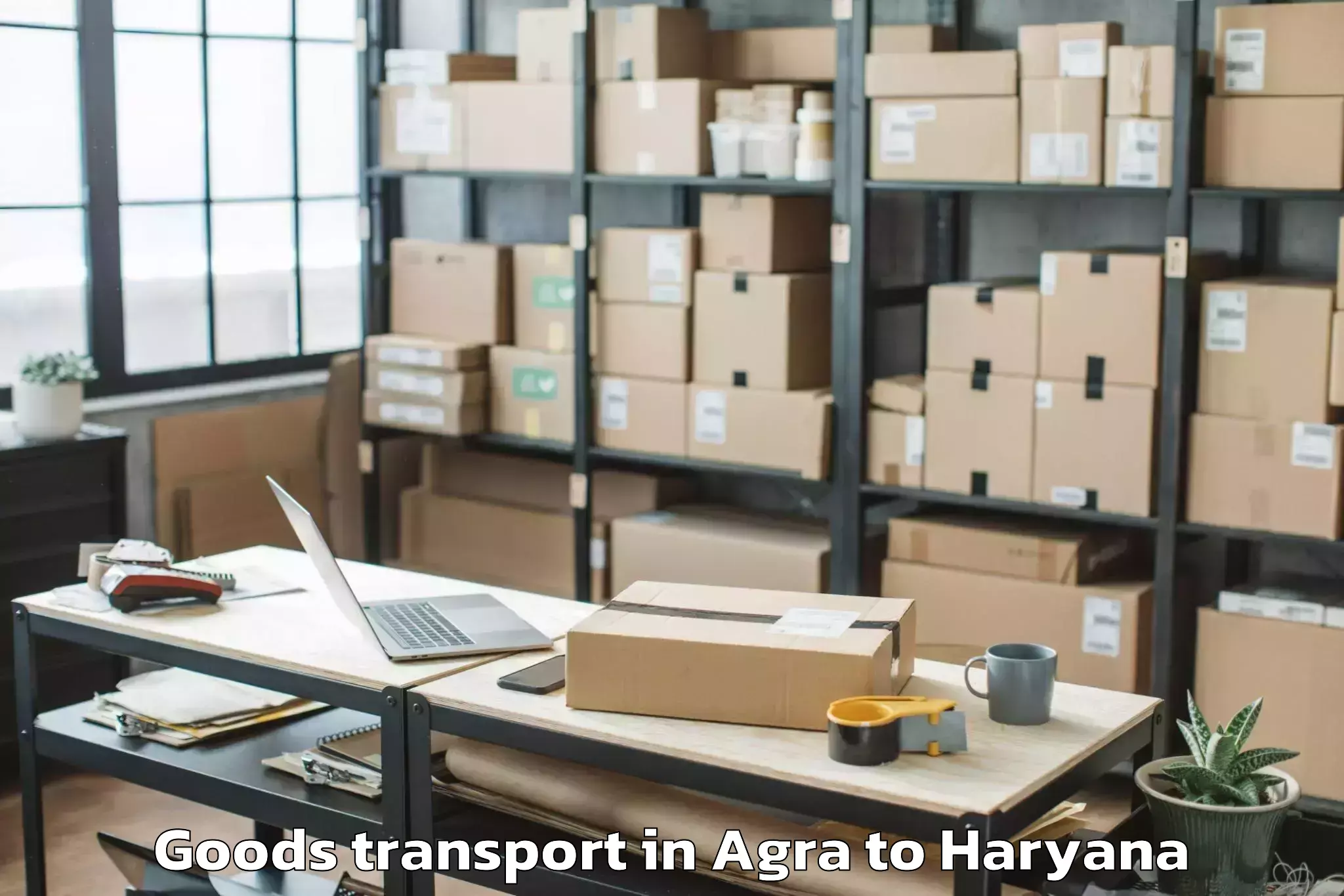 Book Agra to Khewra Goods Transport Online